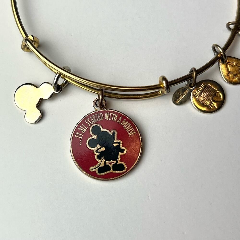 Alex and Ani Disney Mickey Mouse Charm Bangle Bracelet